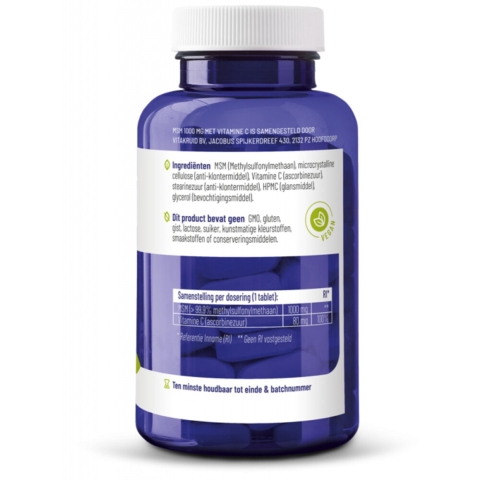 Gratis Verzending: 2x Vitakruid Msm 1000 mg Vitamine C 120 tabletten