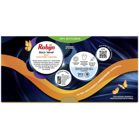 Robijn Wascapsules 3-in1 Black Velvet 26 stuks