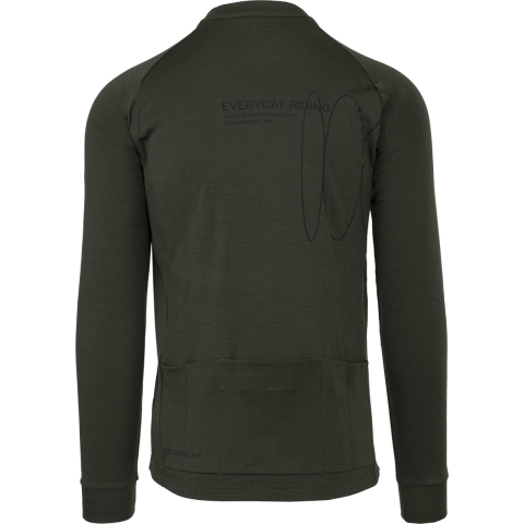 AGU Merino Fietsshirt Lange Mouwen SIX6 Heren - Groen - XL