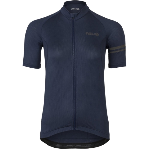 AGU Fietsshirt Core Jersey SS Essential Women Deep Blue - Blauw - XL