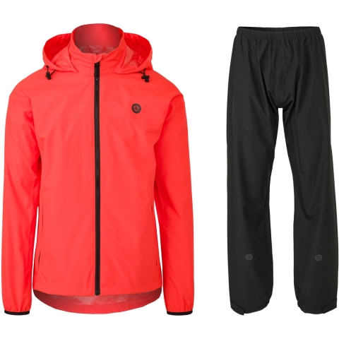 AGU GO Regenpak Essential - Rood - M - Waterdicht