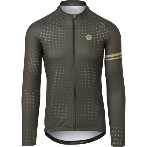 AGU Pixel Fietsshirt Lange Mouwen Essential Heren - Groen - M