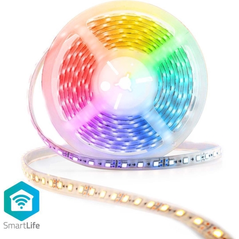 Nedis SmartLife LED Strip - Wi-Fi - RGBW - 5.00 m - IP44 - 2700 - 6500 K - 960 lm (1 stuk)