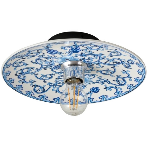 Lucande - Faelira Wandlamp Blauw/Wit
