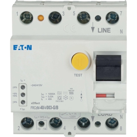 Eaton 167893 FRCDM-40/4/003-G/B Aardlekschakelaar allcurrentsensitive 4-polig 40 A 0.03 A 240 V, 415 V