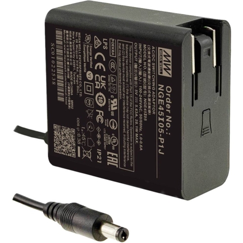 MW Mean Well NGE45I12-P1J Stekkernetvoeding, vaste spanning 45 W