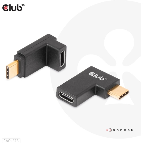 club3D USB 3.2 Gen 2 (USB 3.1 Gen 2) Adapter [1x USB-C stekker - 1x USB-C bus] Adapter USB 3.2 Typ C