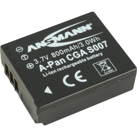 Ansmann A-Pan CGA S007 Camera-accu Vervangt originele accu CGA-S007E, CGA-S007 3.7 V 800 mAh