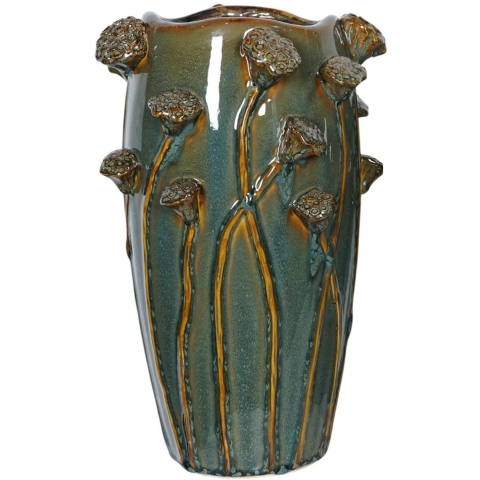 Vaas Bess keramiek groen 22x35,5cm