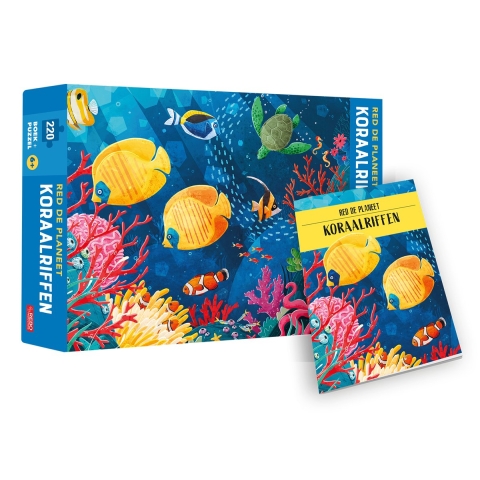 Koraalriffen - Red de planeet - puzzel en boek (Paperback)