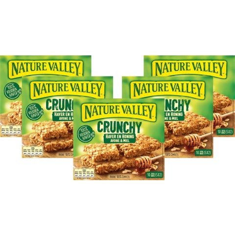 5x Nature Valley Crunchy Haver en Honing 5x2 stuks