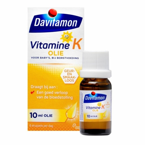 Gratis Verzending: 2x Davitamon Vitamine K Olie 10 ml