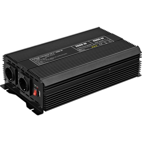 Goobay 58895 netvoeding&inverter Auto/Binnen 2000 W Zwart