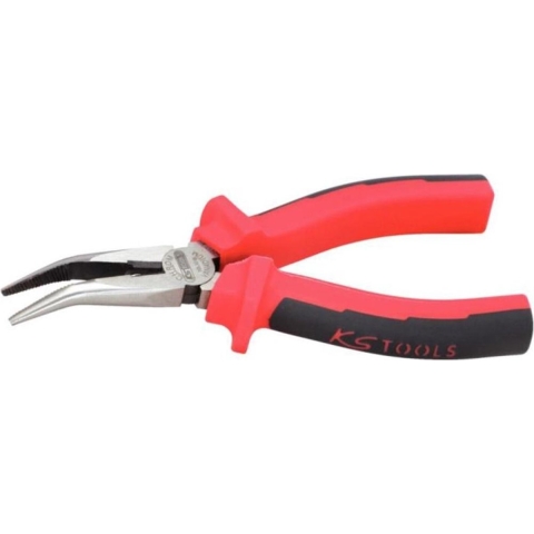 KS Tools 1151019 Platte rondbektang 45° gebogen Gereedschapsstaal 210 mm