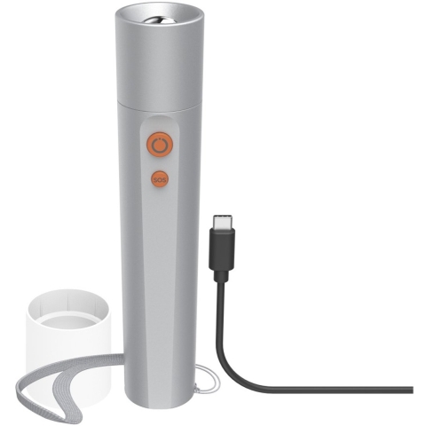 Hama FL350-C LED-Zaklamp Oplaadbaar 4 Standen + SOS Aluminium
