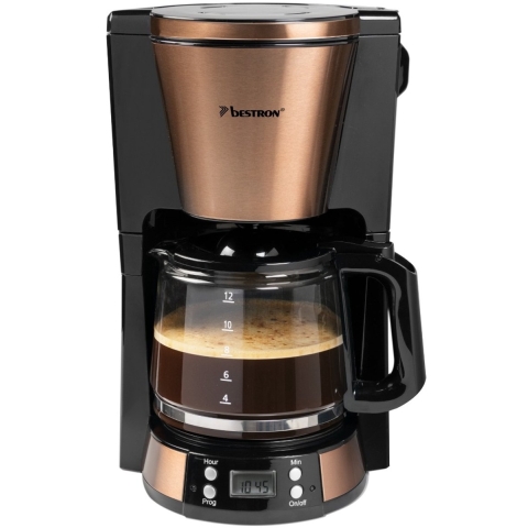 Bestron ACM800CO Koffiezetapparaat Koper/Zwart