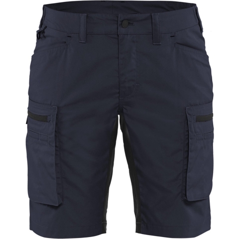 Blåkläder Dames Service Short met stretch 71491845 | Donker marineblauw/Zwart | Maat 50 - 7330509535530