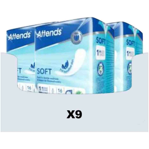 9x Attends Soft Mini Long 1 16 stuks