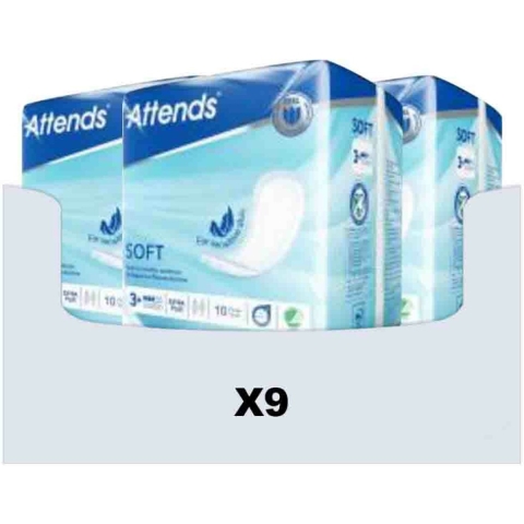 9x Attends Soft Extra Plus 3 10 stuks