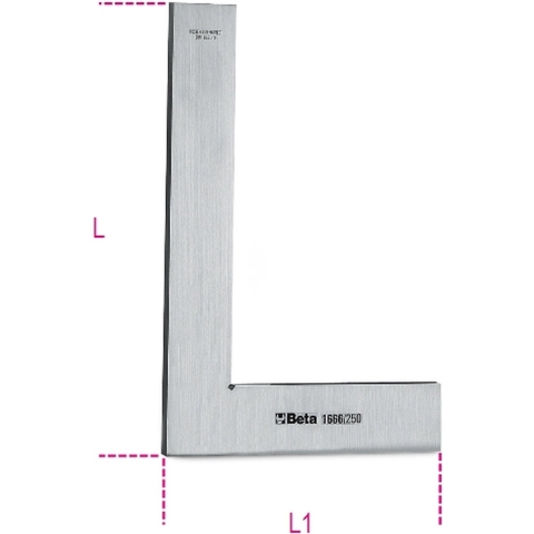 Beta Precisie winkelhaak vervaardigd uit roestvast staal geslepen en gelapt 1666 150 - 016660215