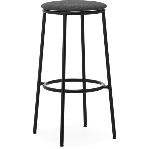 Normann Copenhagen Circa Barkruk Gestoffeerd 75 Black