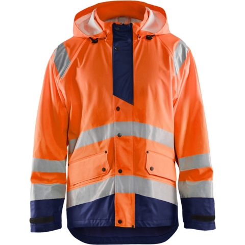 Blåkläder Regenjas High-Vis LEVEL 3 43272005 | High-Vis Oranje/Marineblauw | Maat 3XL - 7330509667040