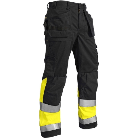 Blåkläder Werkbroek High-Vis 15291370 | Zwart/High-Vis Geel | Maat 54 - 7330509372340