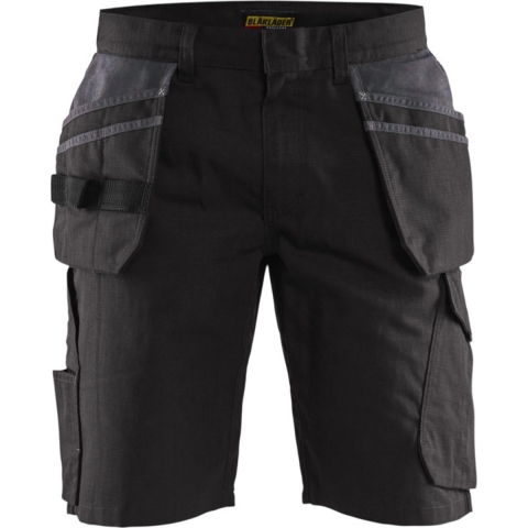 Blåkläder Service short met spijkerzakken 14941330 | Zwart/Donkergrijs | Maat 46 - 7330509689127