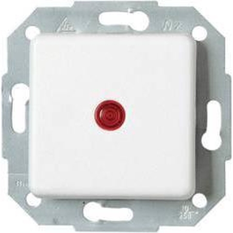 Kopp 614613083 Controleschakelaar Inzetstuk Europa Arctisch-wit, Mat 1 stuk(s)