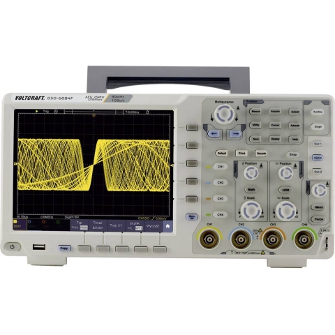 VOLTCRAFT DSO-6084F Digitale oscilloscoop 80 MHz 4-kanaals 1 GSa/s 40000 kpts 8 Bit Digitaal geheugen (DSO), Functiegenerator 1 stuk(s)