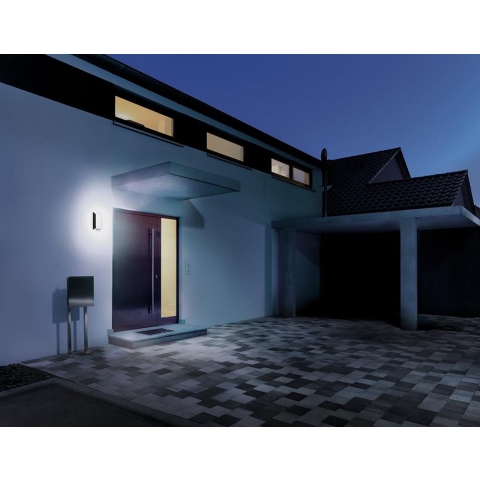 Steinel AUSSENLEUCHTE L 30 S 068899 Buitenlamp met bewegingsmelder (wand) LED E27 15 W Antraciet-grijs