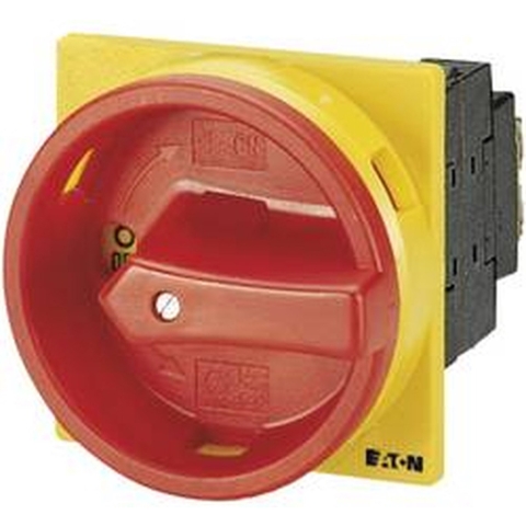 Eaton T0-1-102/EA/SVB Nokkenschakelaar Uitschakelbaar 20 A 690 V 1 x 90 ° Geel, Rood 1 stuk(s)