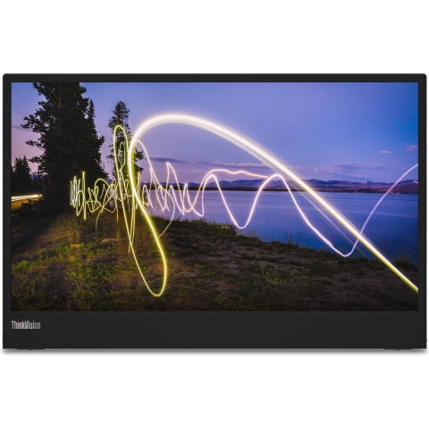 Lenovo ThinkVision M15 LED-monitor Energielabel C (A - G) 39.6 cm (15.6 inch) 1920 x 1080 Pixel 16:9 14 ms USB-C IPS LED