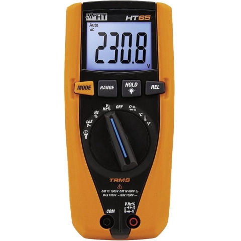 HT Instruments HT65 Multimeter Digitaal CAT III 1000 V, CAT IV 600 V Weergave (counts): 4000