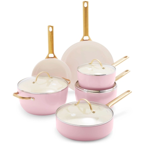 GreenPan - Padova Blush Pink 10-delige Pannenset