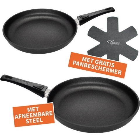 Eurolux - Squeezed Pannenset 2-delige Koekenpan Set