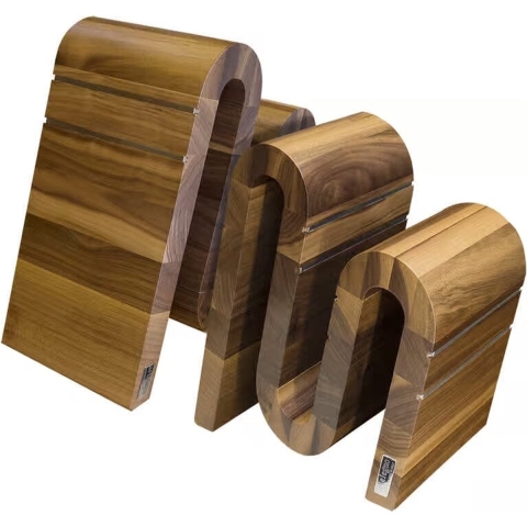 Artelegno - Chicane Magnetisch Messenblok - Walnotenhout