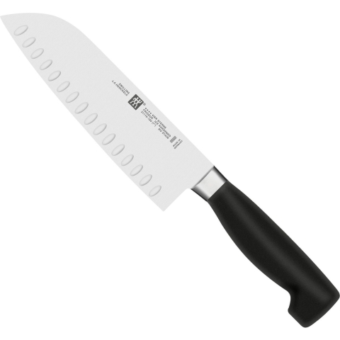 Zwilling - 4 Star Santoku-mes met kuiltjes 180 mm