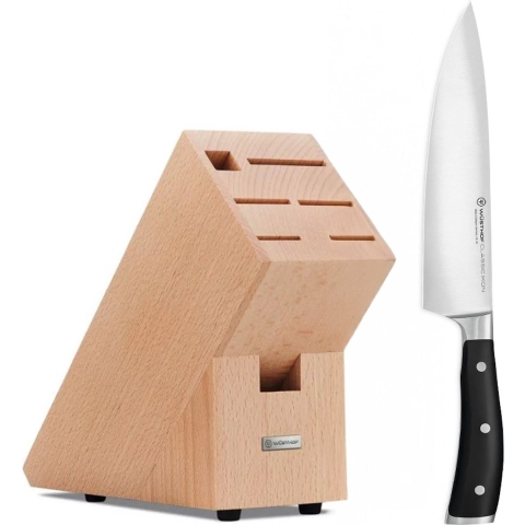 Wusthof - Classic Ikon Koksmes 20cm + Gratis bruin messenblok