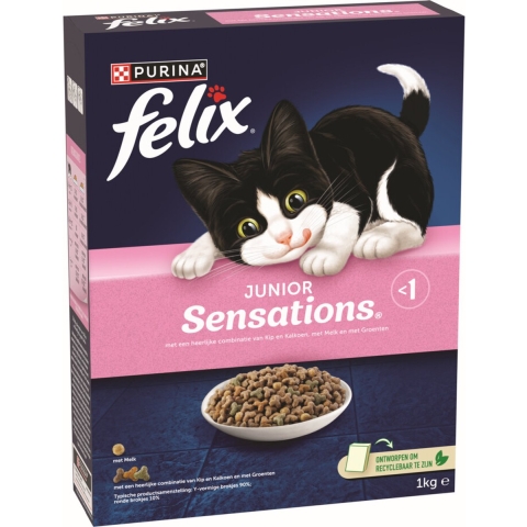 Felix Junior Sensations kattenvoer 3 x 1 kg