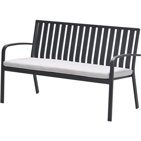 Bruno Parkbank 150 cm Carbon Black Valley Sand - Garden impressions