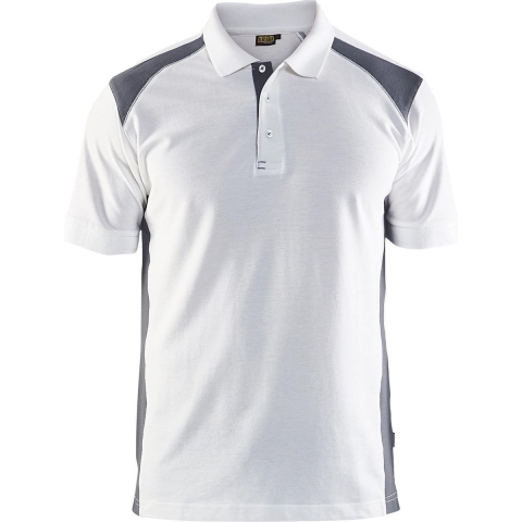 Blåkläder Poloshirt Pique 33241050 | Marine/High Vis Geel | Maat 4XL - 7330509603369