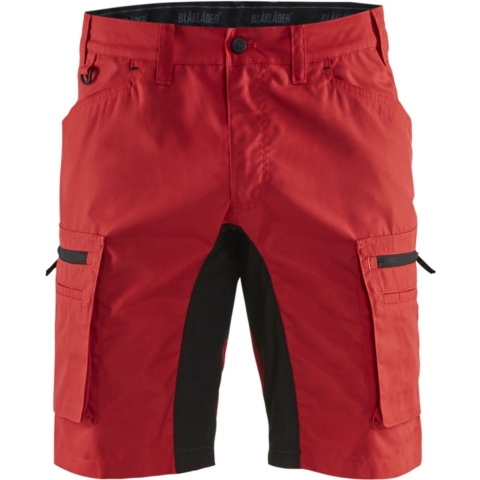 Blåkläder Service short stretch 14491845 | Rood/Zwart | Maat 62 - 7330509586730