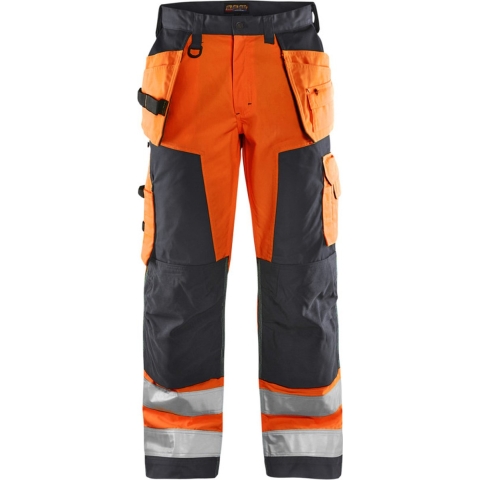 Blåkläder Werkbroek High-Vis 15681811 | High Vis Oranje/Medium Grijs | Maat 46 - 7330509746387