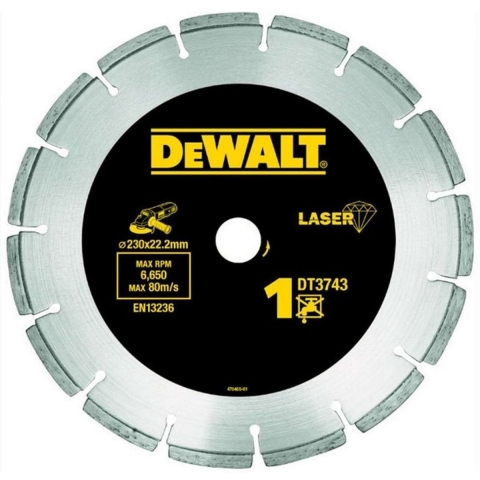 DeWALT DT3743 Diamantschijf Gesegmenteerd 230x22,23mm