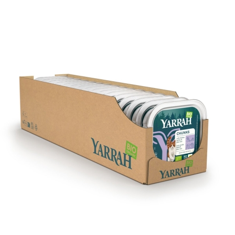 16x Yarrah Bio Kattenvoer Chunks Kip&Kalkoen 100 gr