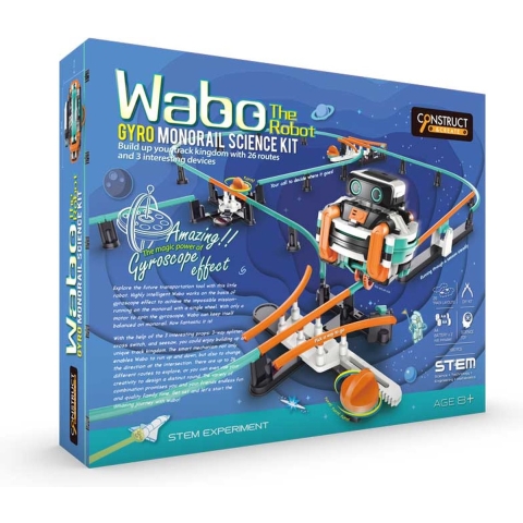 Construct & Create Wabo-Bjorn the Robot - DIY Bouwpakket - STEM Speelgoed - 93484