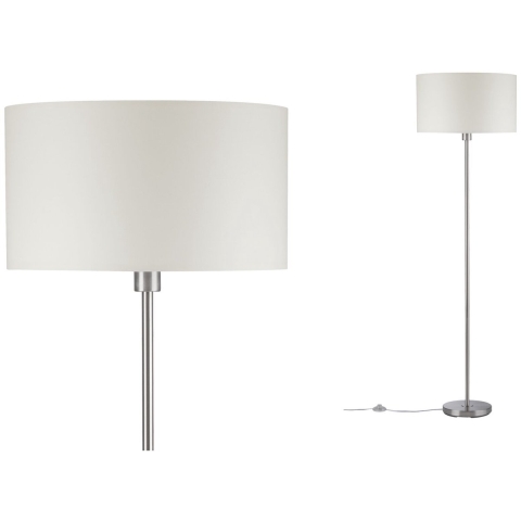 Paulmann Tessa 70922 Staande lamp LED E27 60 W Crème, RVS (geborsteld)