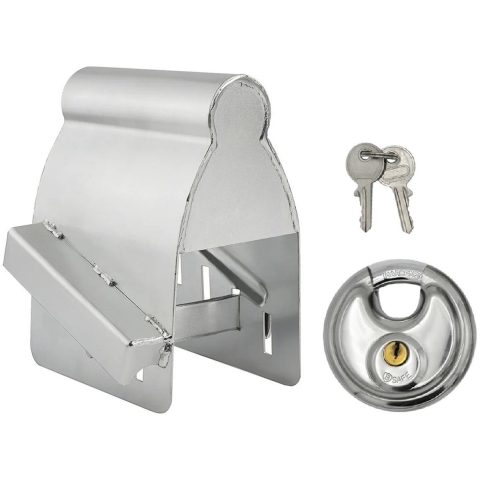 Proplus Aanhanger dissel slot - met discusslot van 80 mm - verzinkt staal -