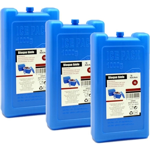 Set van 10x stuks koelelementen 11 x 5 x 22 cm blauw -